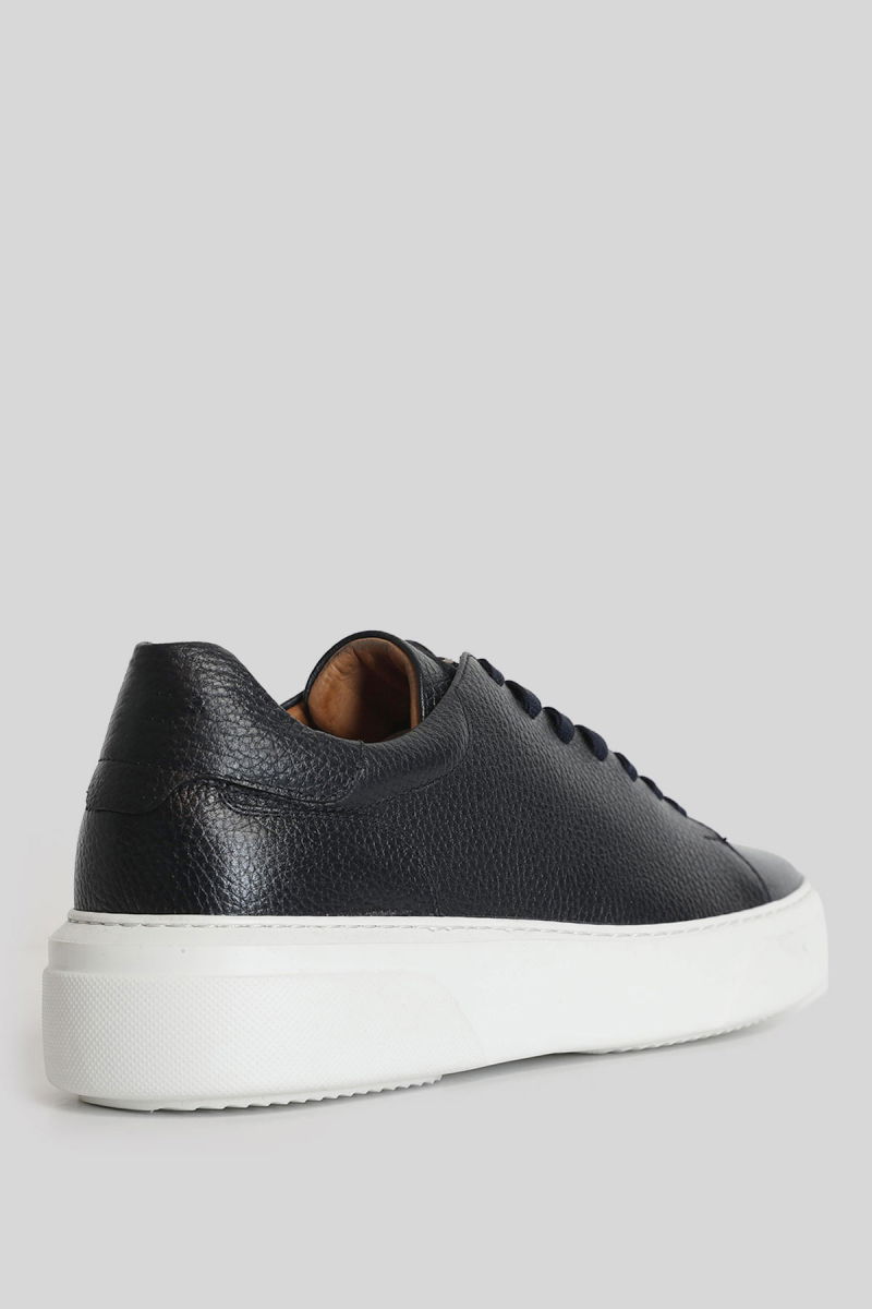 Lufian Erkek Tommy Deri Sneaker Ayakkabı 111230187 Lacivert - 2