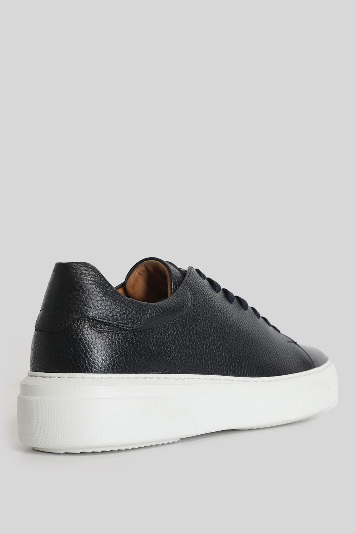 Lufian Erkek Tommy Deri Sneaker Ayakkabı 111230187 Lacivert - 2