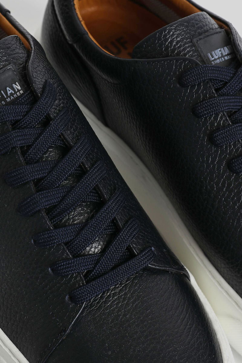 Lufian Erkek Tommy Deri Sneaker Ayakkabı 111230187 Lacivert - 3