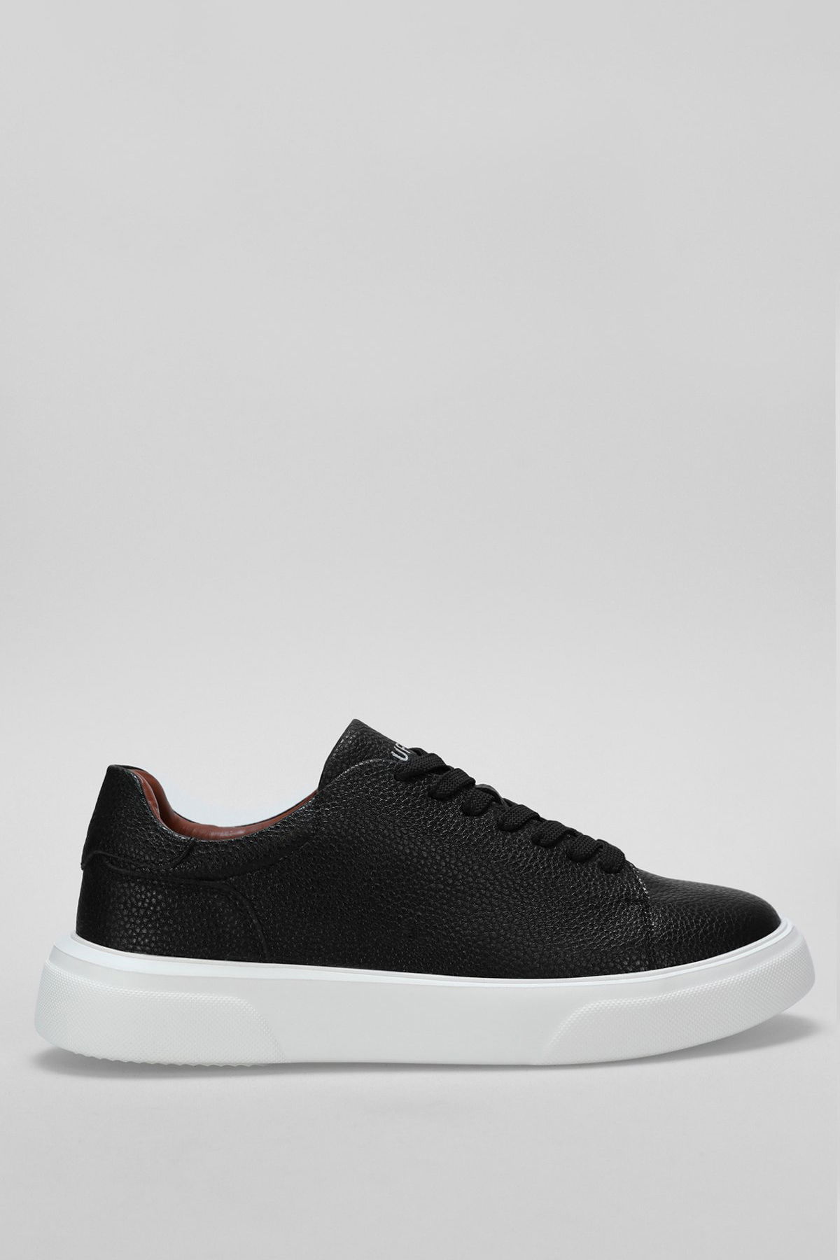 Lufian Erkek Tommy Deri Sneaker Ayakkabı 112230222 Siyah - 1