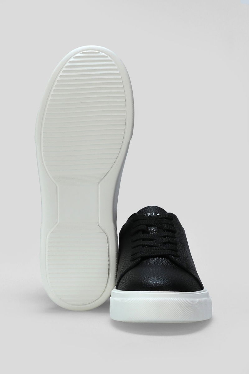 Lufian Erkek Tommy Deri Sneaker Ayakkabı 112230222 Siyah - 4