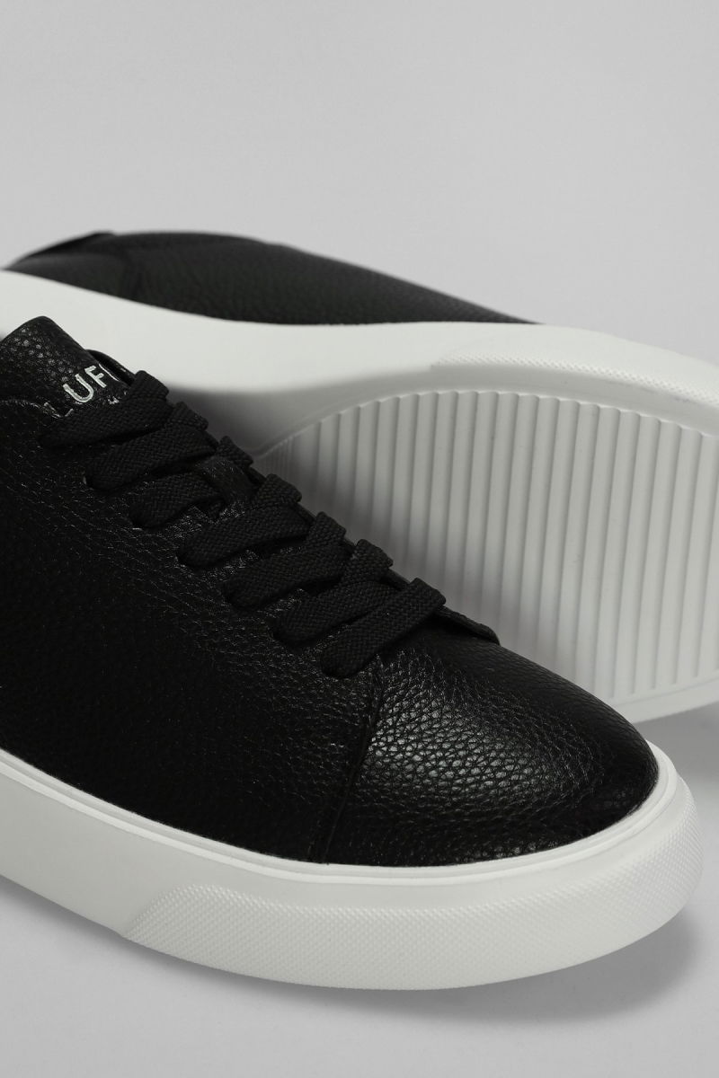 Lufian Erkek Tommy Deri Sneaker Ayakkabı 112230222 Siyah - 5