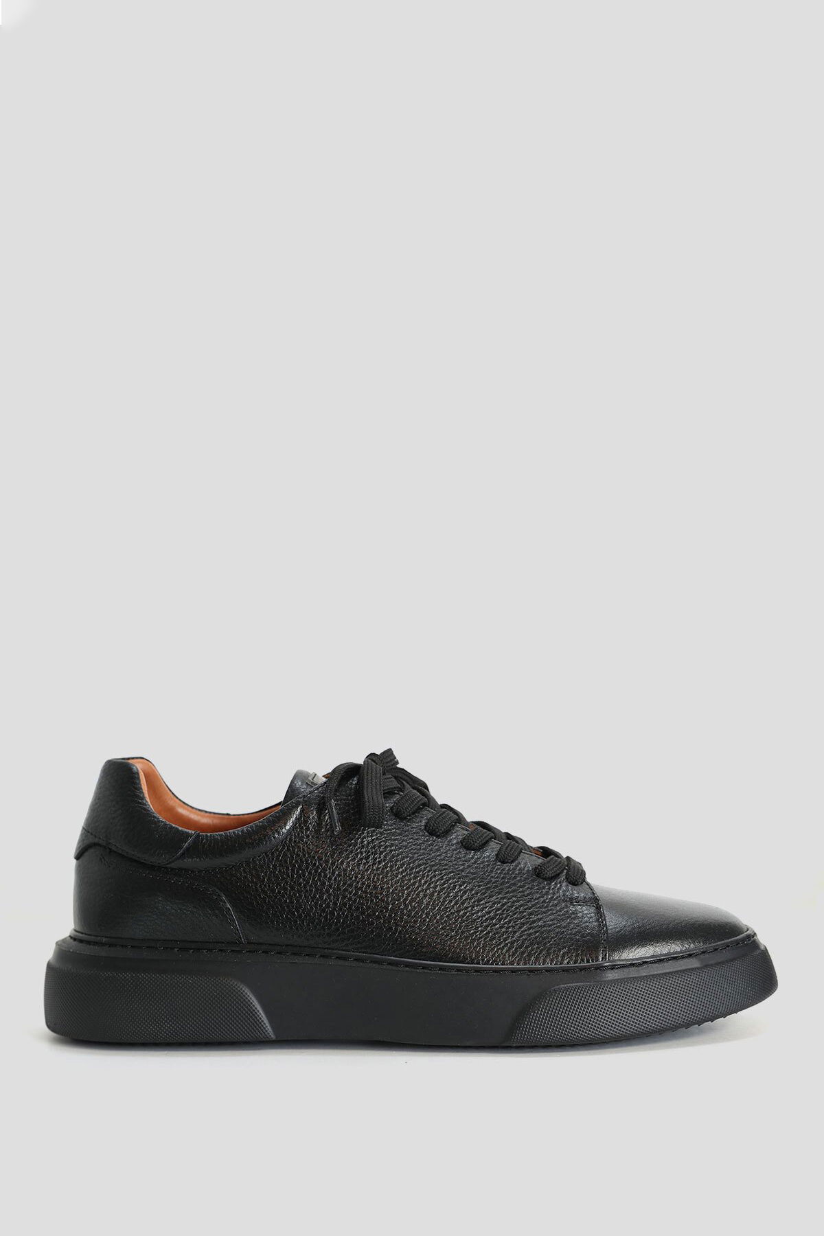 Lufian Erkek Tommy Deri Sneaker Ayakkabı 112230223 Siyah - 1