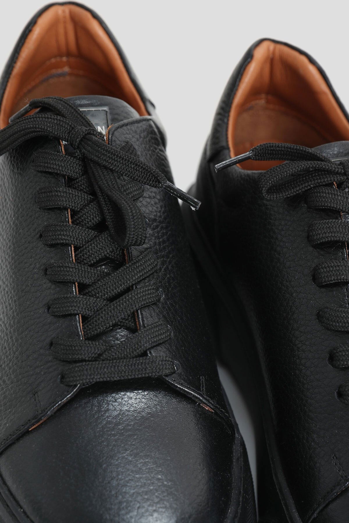 Lufian Erkek Tommy Deri Sneaker Ayakkabı 112230223 Siyah - 2
