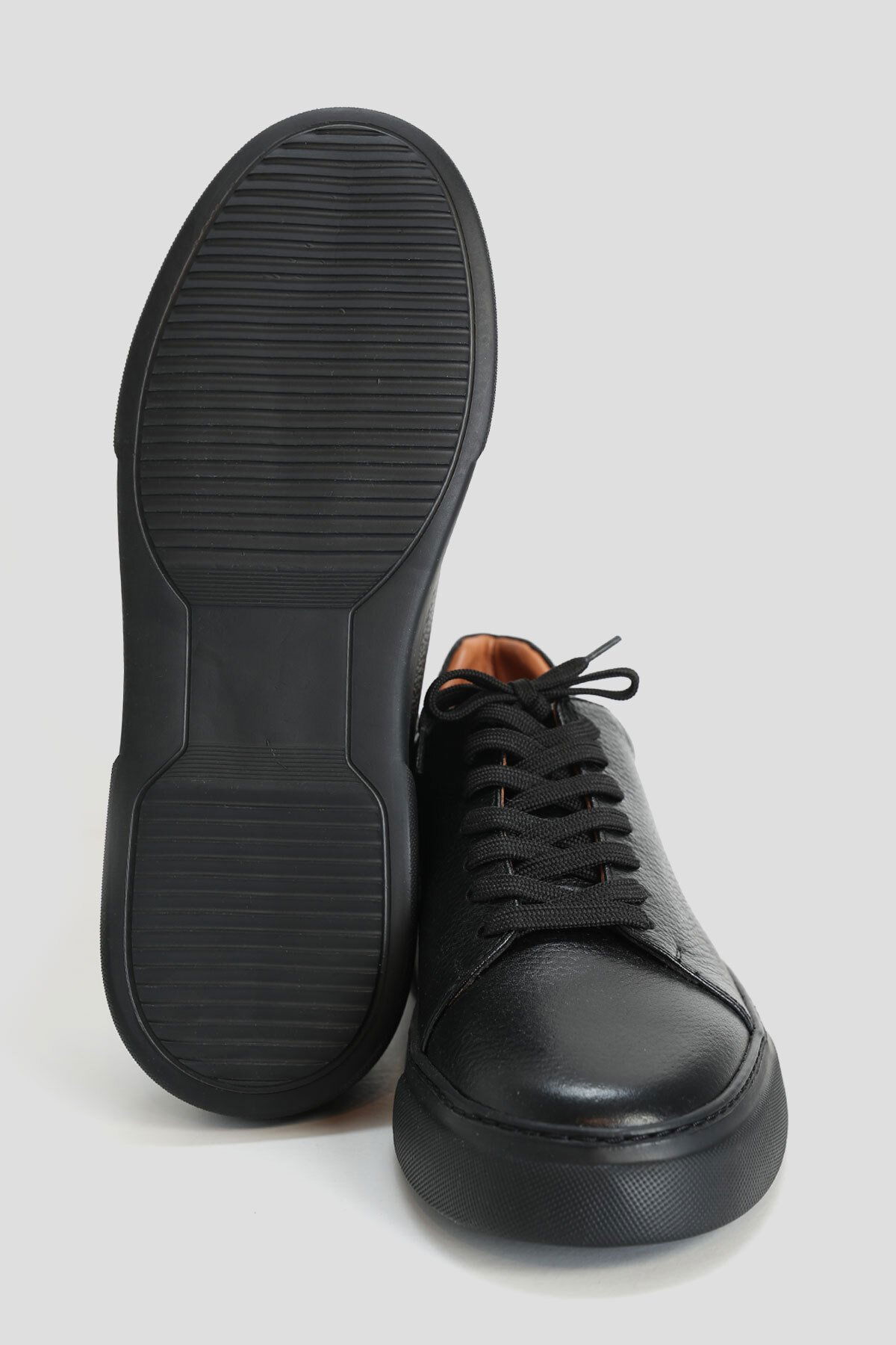 Lufian Erkek Tommy Deri Sneaker Ayakkabı 112230223 Siyah - 5