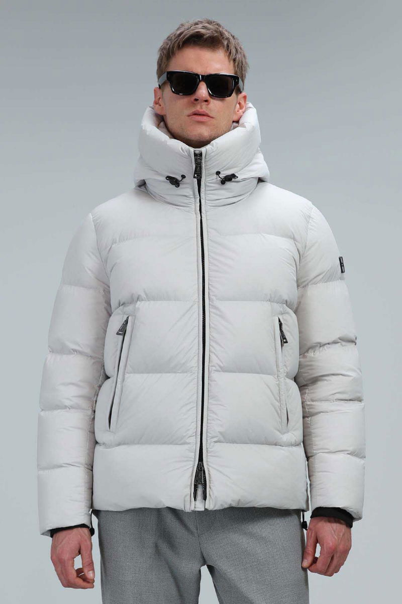 Lufian Erkek Tommy Kaz Tüyü Mont 112120180 Taş - Lufian