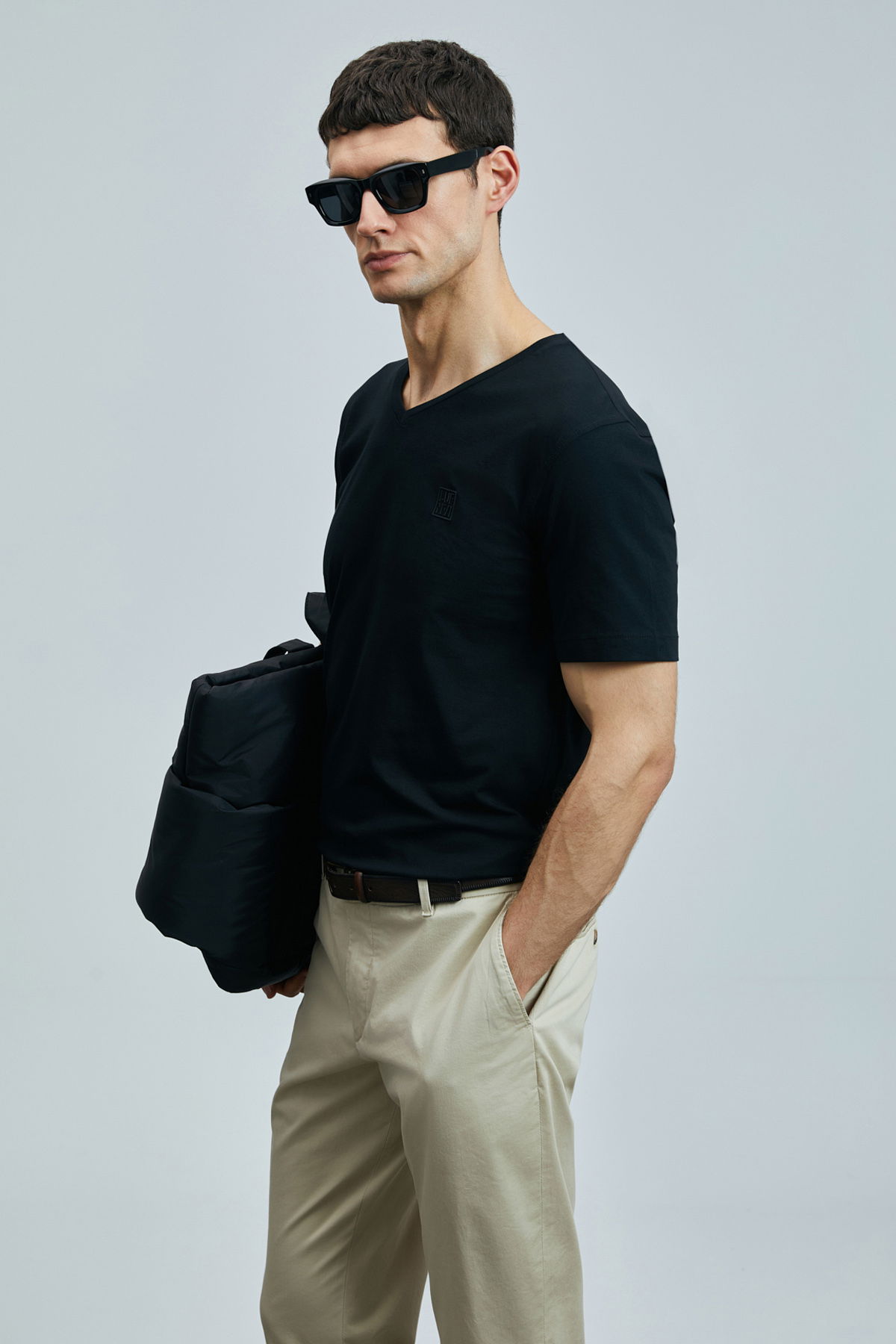 Lufian Erkek Tuna Modern Grafik T-Shirt 111020266 Siyah - 3