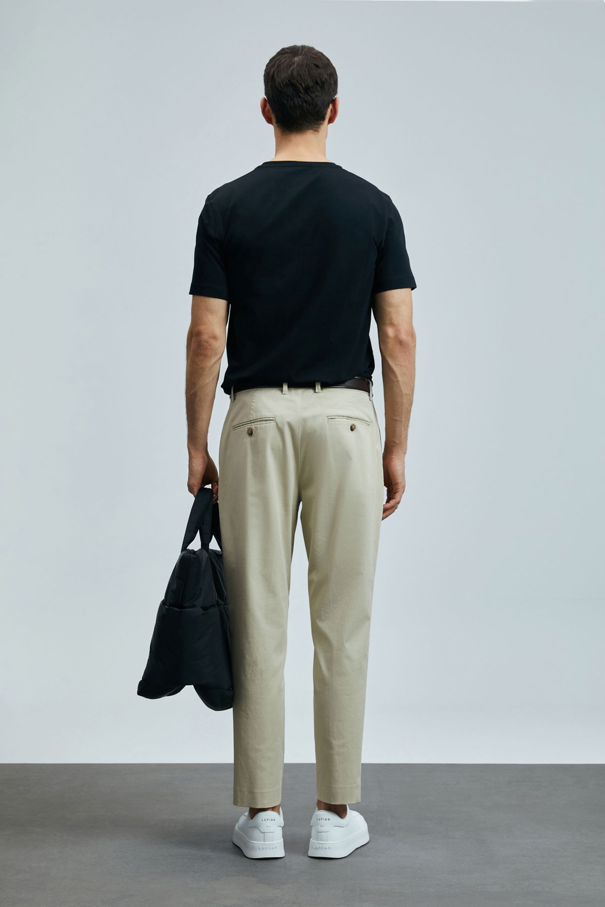 Lufian Erkek Tuna Modern Grafik T-Shirt 111020266 Siyah - 4