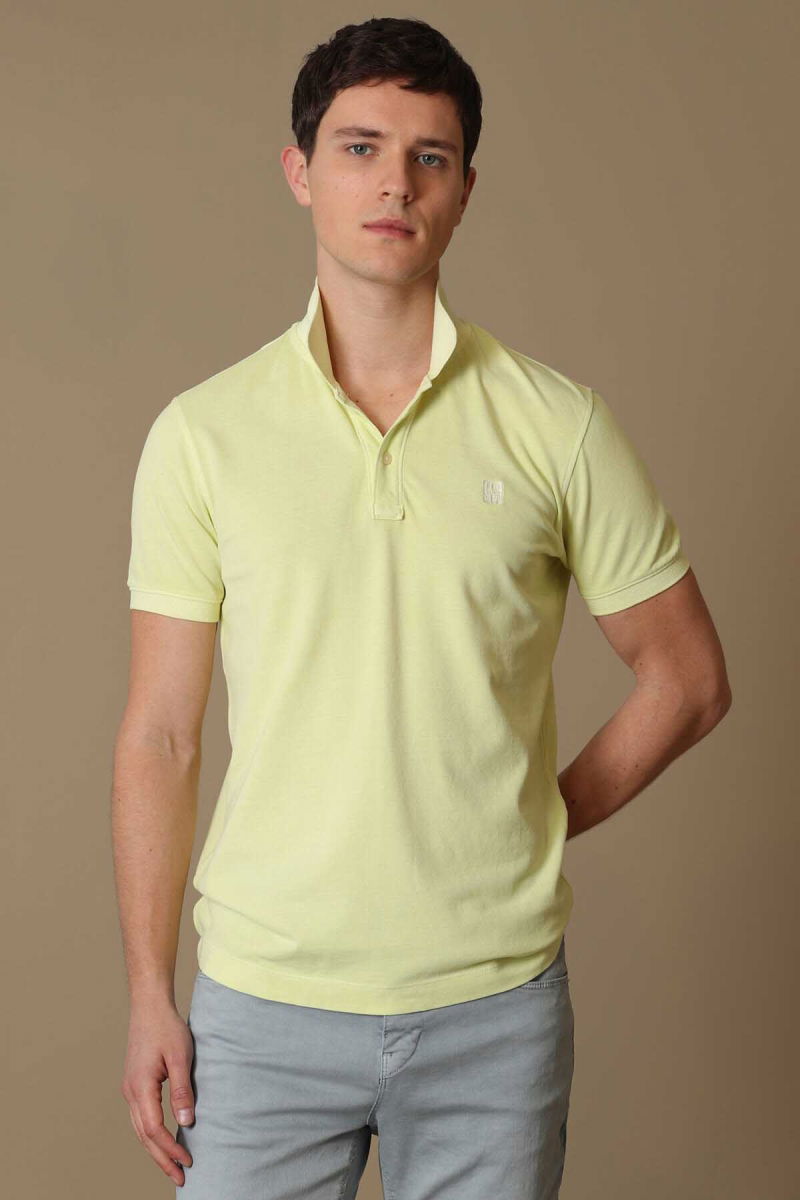 Lufian Erkek Vernon Spor Polo Yaka T-Shirt 111040121 Sarı - 4