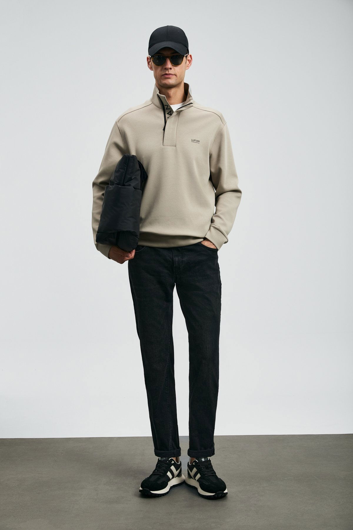 Lufian Erkek Wıllıam Spor Slim Fit Jean Pantolon 112200262 Siyah - 1