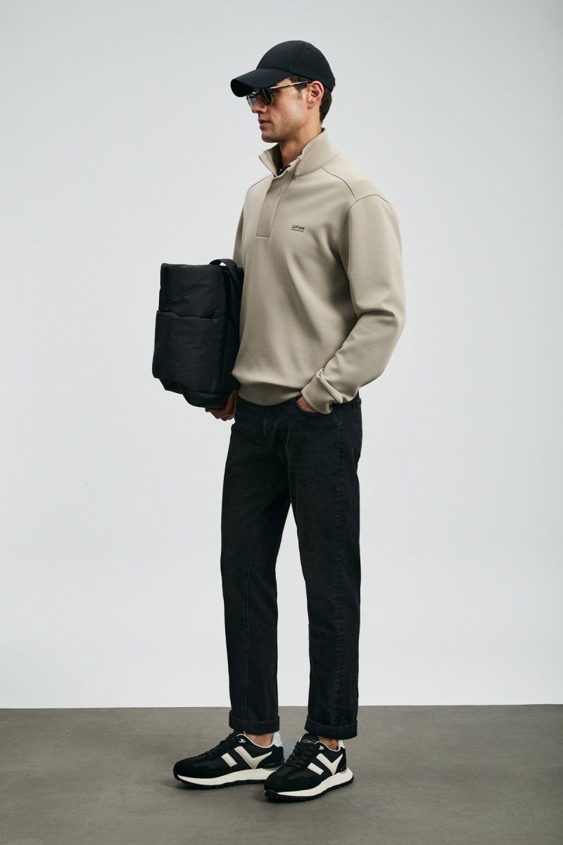 Lufian Erkek Wıllıam Spor Slim Fit Jean Pantolon 112200262 Siyah - 3