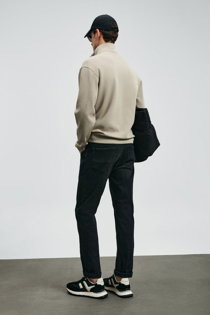 Lufian Erkek Wıllıam Spor Slim Fit Jean Pantolon 112200262 Siyah - 4