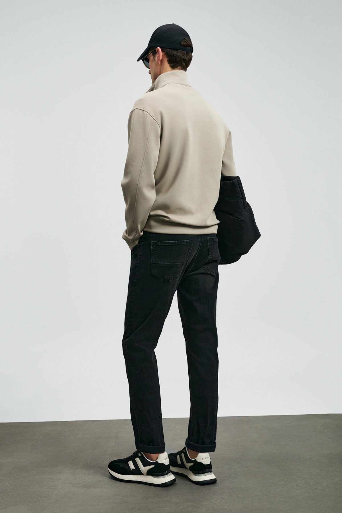 Lufian Erkek Wıllıam Spor Slim Fit Jean Pantolon 112200262 Siyah - 4