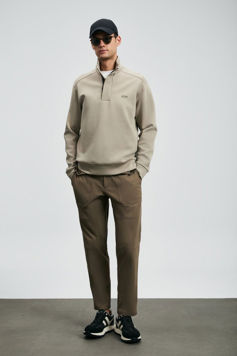 Lufian Erkek Wonder Sweatshirt 112030185 Bej - 2