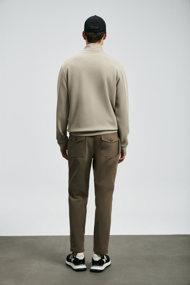 Lufian Erkek Wonder Sweatshirt 112030185 Bej - 4
