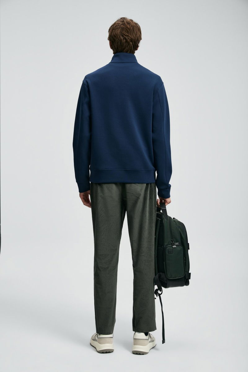 Lufian Erkek Wonder Sweatshirt 112030185 Lacivert - 4