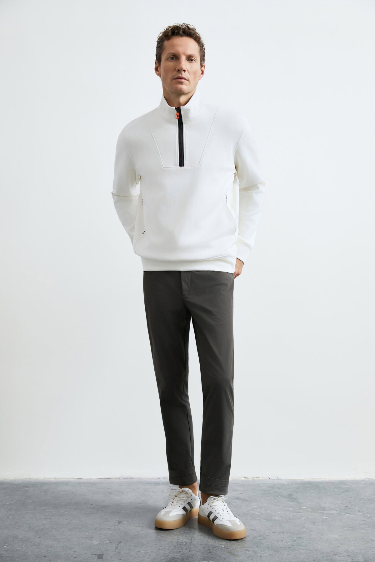 Lufian Erkek Wyatt Sweatshirt Kırık Beyaz - 2