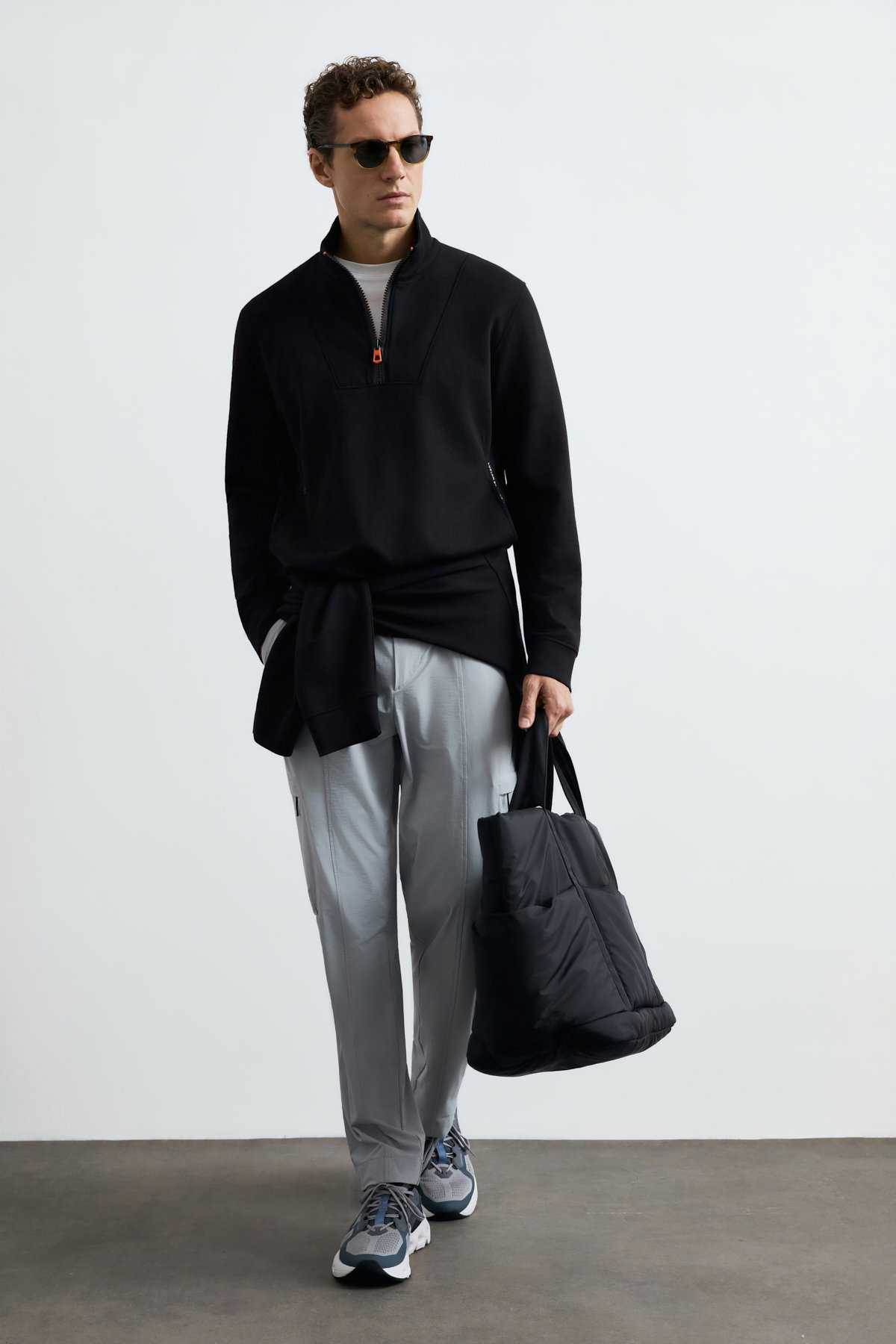 Lufian Erkek Wyatt Sweatshirt Siyah - 1