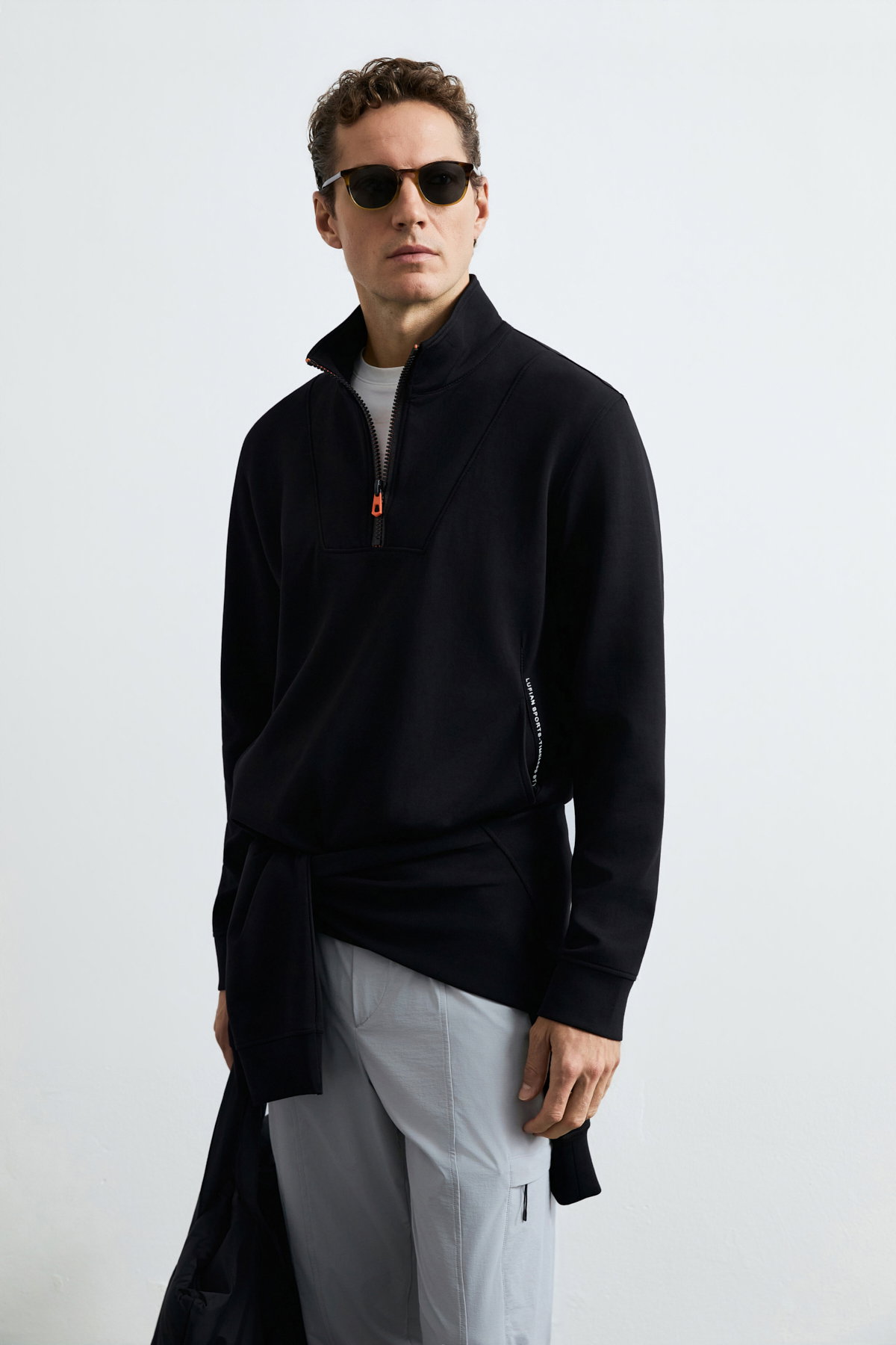 Lufian Erkek Wyatt Sweatshirt Siyah - 2