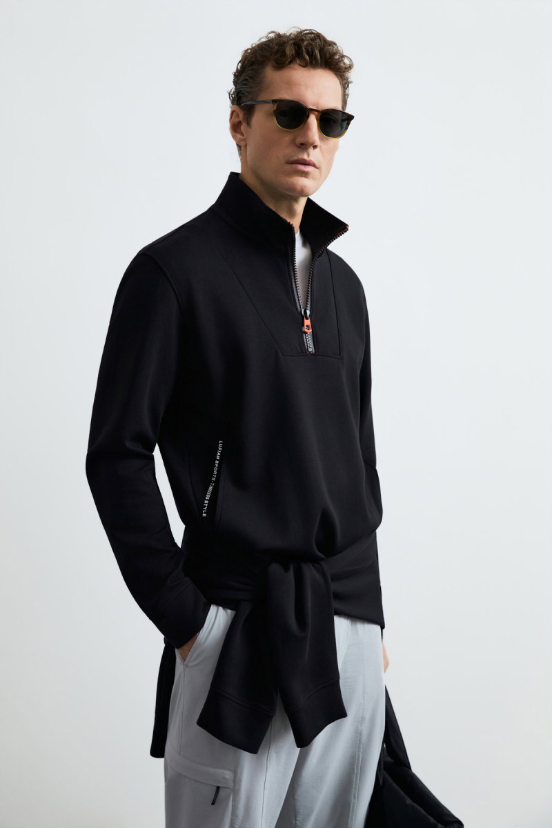 Lufian Erkek Wyatt Sweatshirt Siyah - 3
