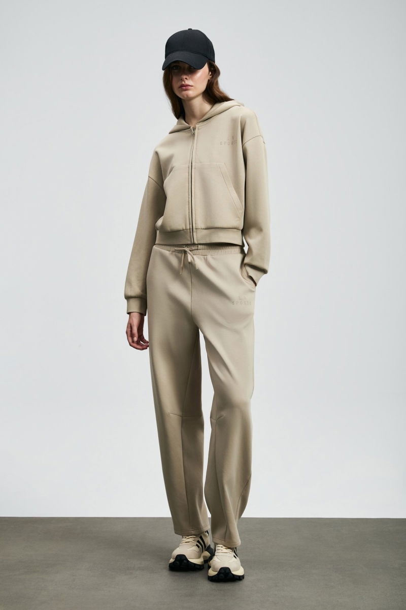 Lufian Kadın Ada Örme Eşofman Altı 122050009 Bej - Lufian