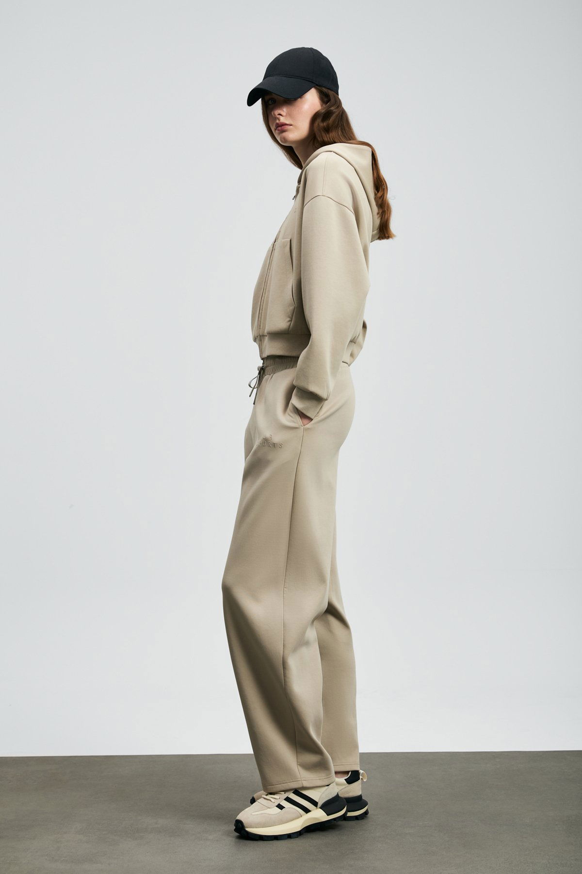 Lufian Kadın Ada Örme Eşofman Altı 122050009 Bej - 2