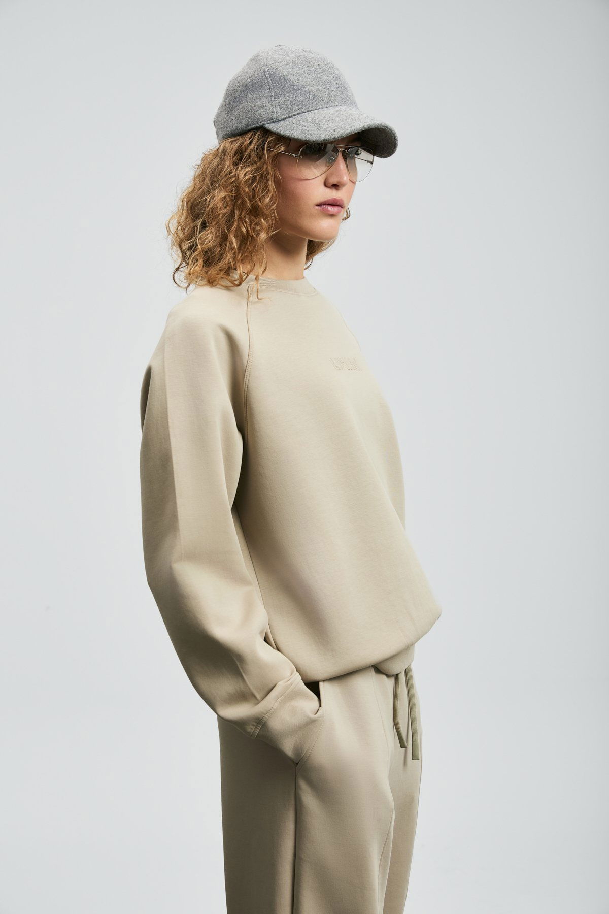 Lufian Kadın Alıce Örme Sweatshırt 122030016 Bej - 2