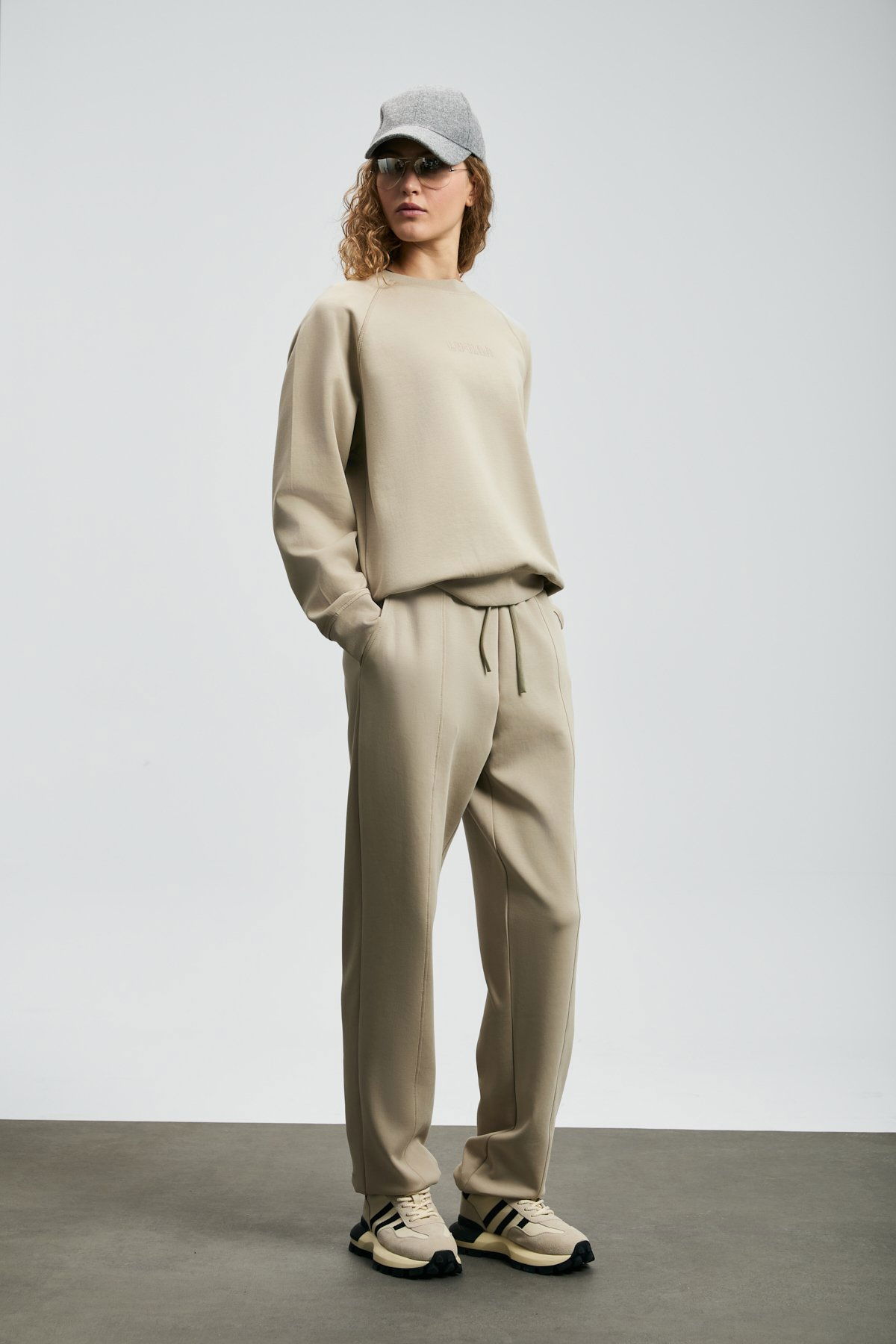 Lufian Kadın Alıce Örme Sweatshırt 122030016 Bej - 3