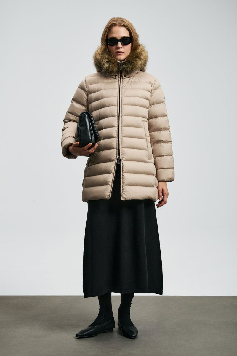 Lufian Kadın Elıt Kaz Tüyü Mont 122120049 Bej - 2