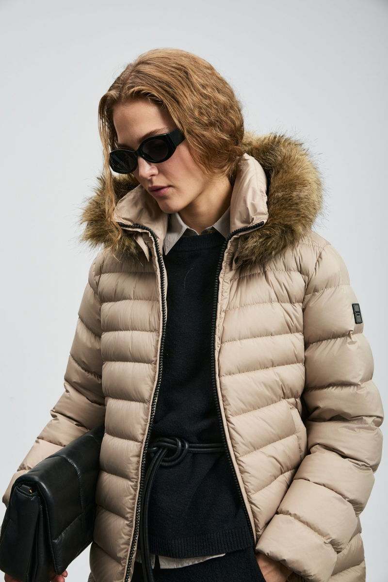 Lufian Kadın Elıt Kaz Tüyü Mont 122120049 Bej - 3