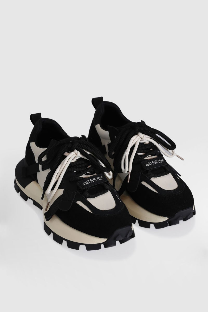 Lufian Kadın Yoko Sneaker Ayakkabı 121230049 Siyah - 4