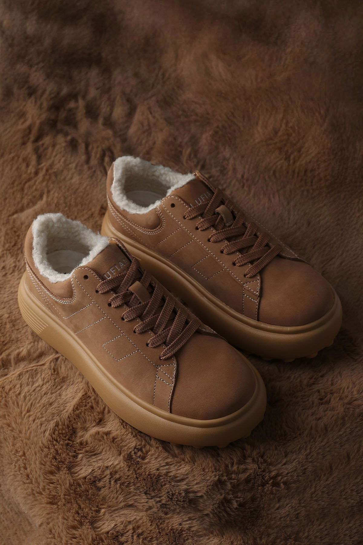 Lufian Kadın Zenya Sneaker Ayakkabı 122230038 Deve Tüyü - 2