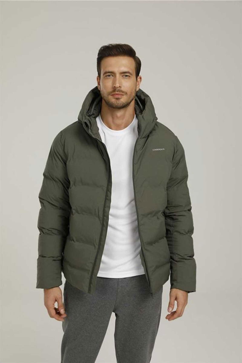 Lumberjack Erkek Nolan Coat Kapüşonlu Mont 6625615 Haki - 1