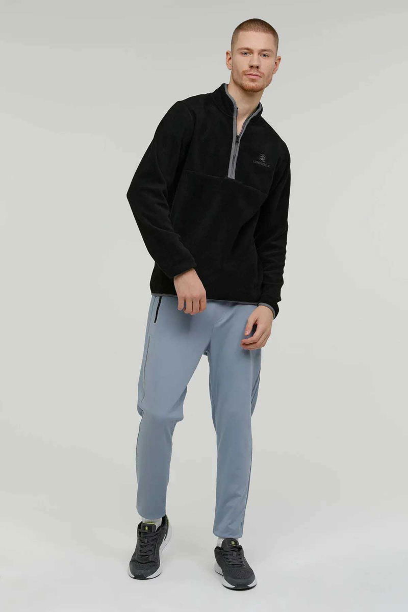 Lumberjack Erkek Yarım Fermuarlı Polar 3WMLZACK Siyah - 2