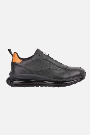 Marcomen Erkek Hakiki Deri Sneaker Ayakkabı 16068 Siyah - 1