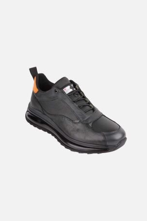 Marcomen Erkek Hakiki Deri Sneaker Ayakkabı 16068 Siyah - 2