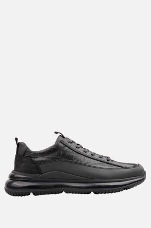 Marcomen Erkek Hakiki Deri Sneaker Ayakkabı 18168 Siyah - 1