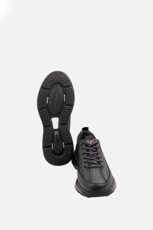 Marcomen Erkek Hakiki Deri Sneaker Ayakkabı 18168 Siyah - 4