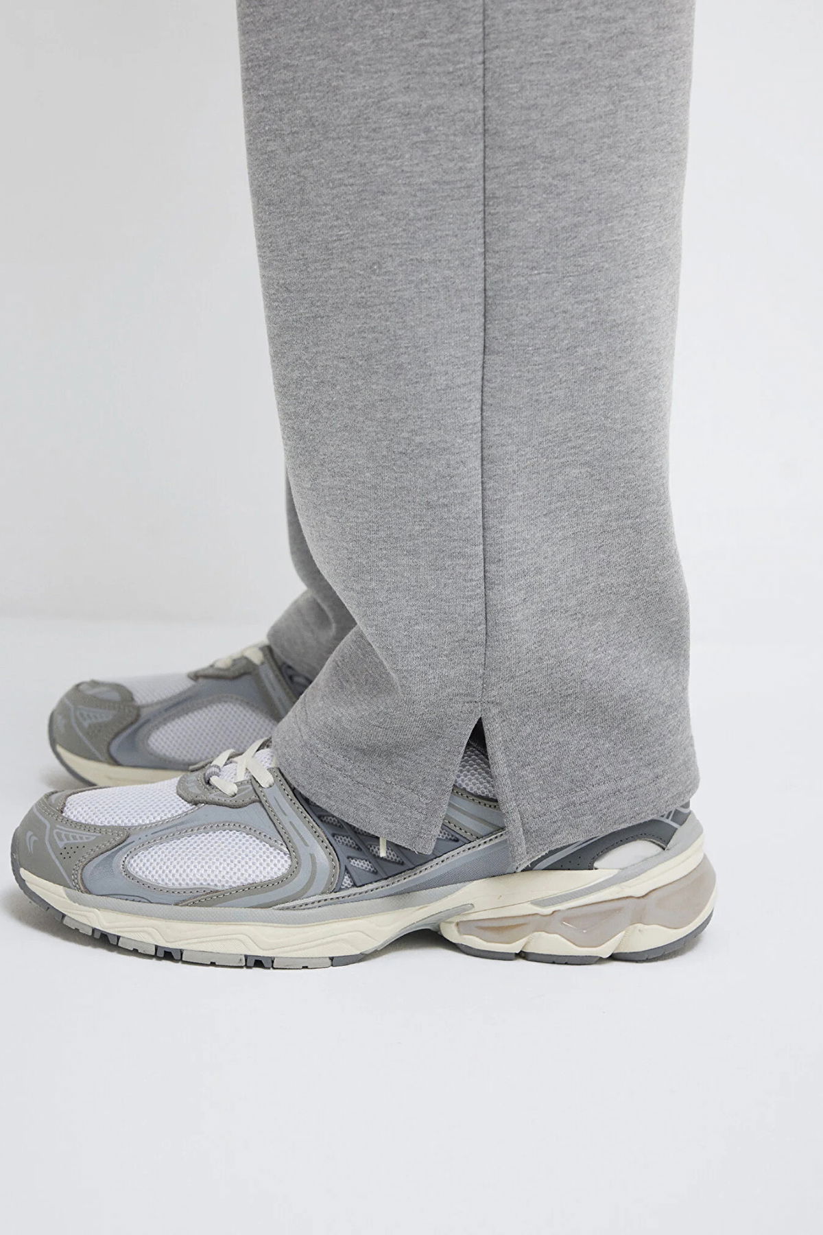 Mavi Erkek Basic Pamuklu Eşofman Altı M0010462 Gri Melanj - 4