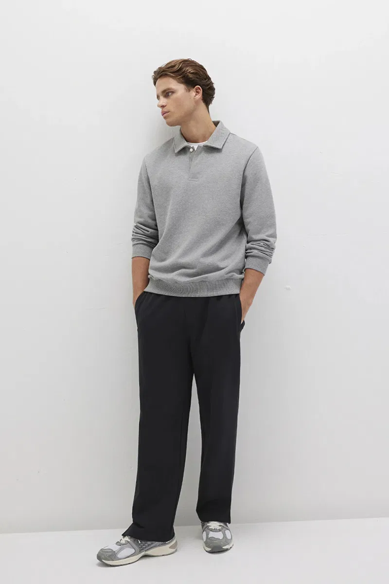 Mavi Erkek Basic Pamuklu Eşofman Altı M0010462 Siyah - Mavi