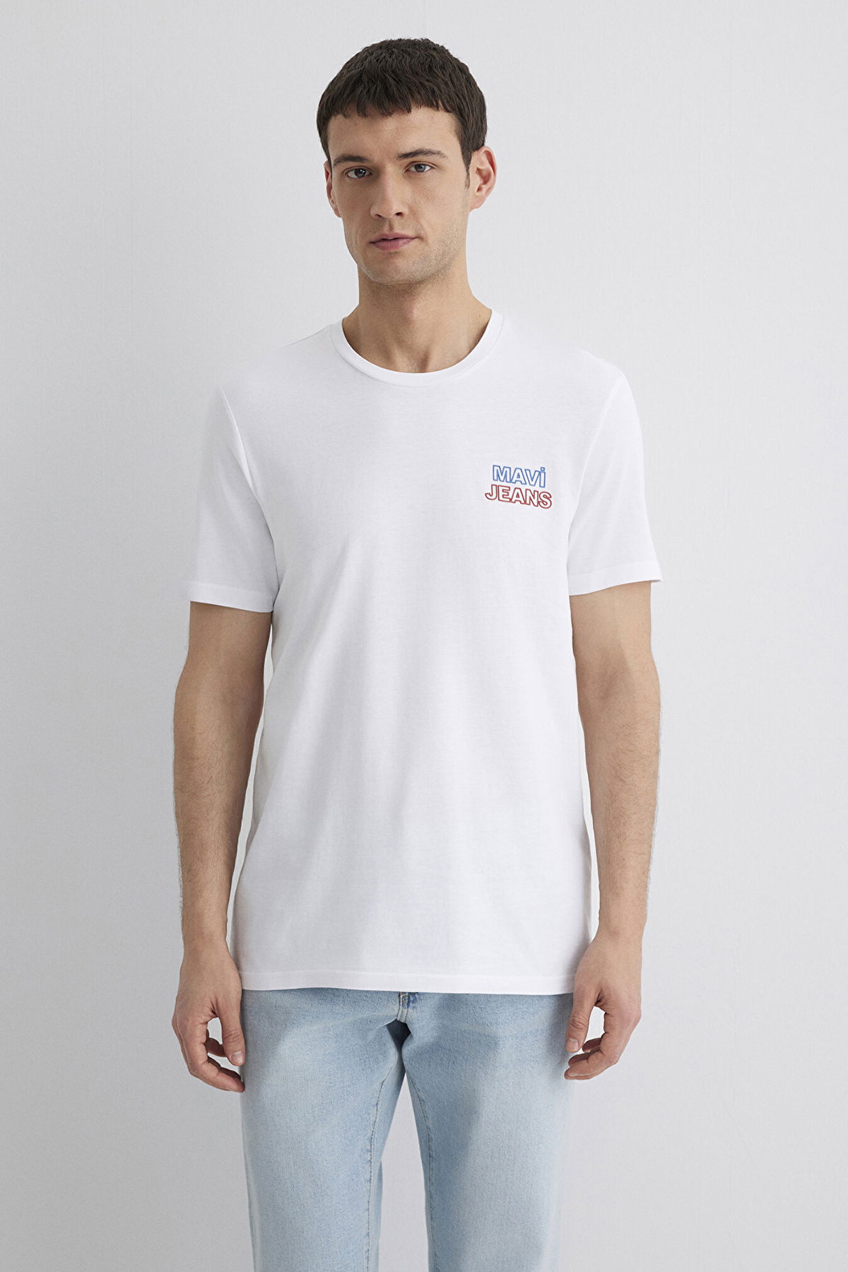 Mavi Erkek Baskılı Kısa Kollu T-Shirt M066841 Beyaz - 4