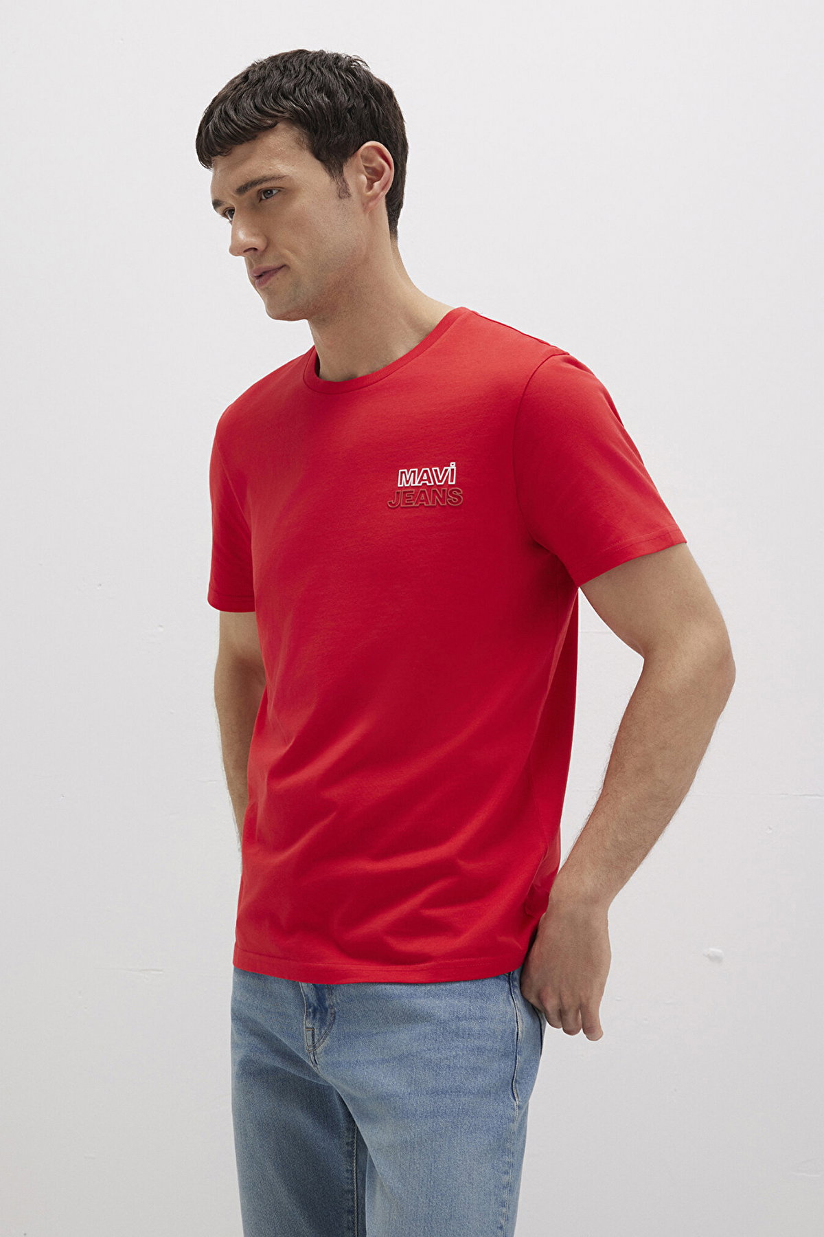 Mavi Erkek Baskılı Kısa Kollu T-Shirt M066841 Kırmızı - 2
