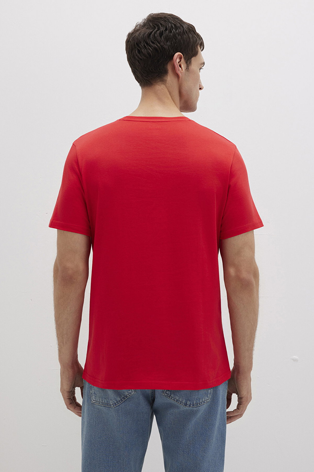 Mavi Erkek Baskılı Kısa Kollu T-Shirt M066841 Kırmızı - 4