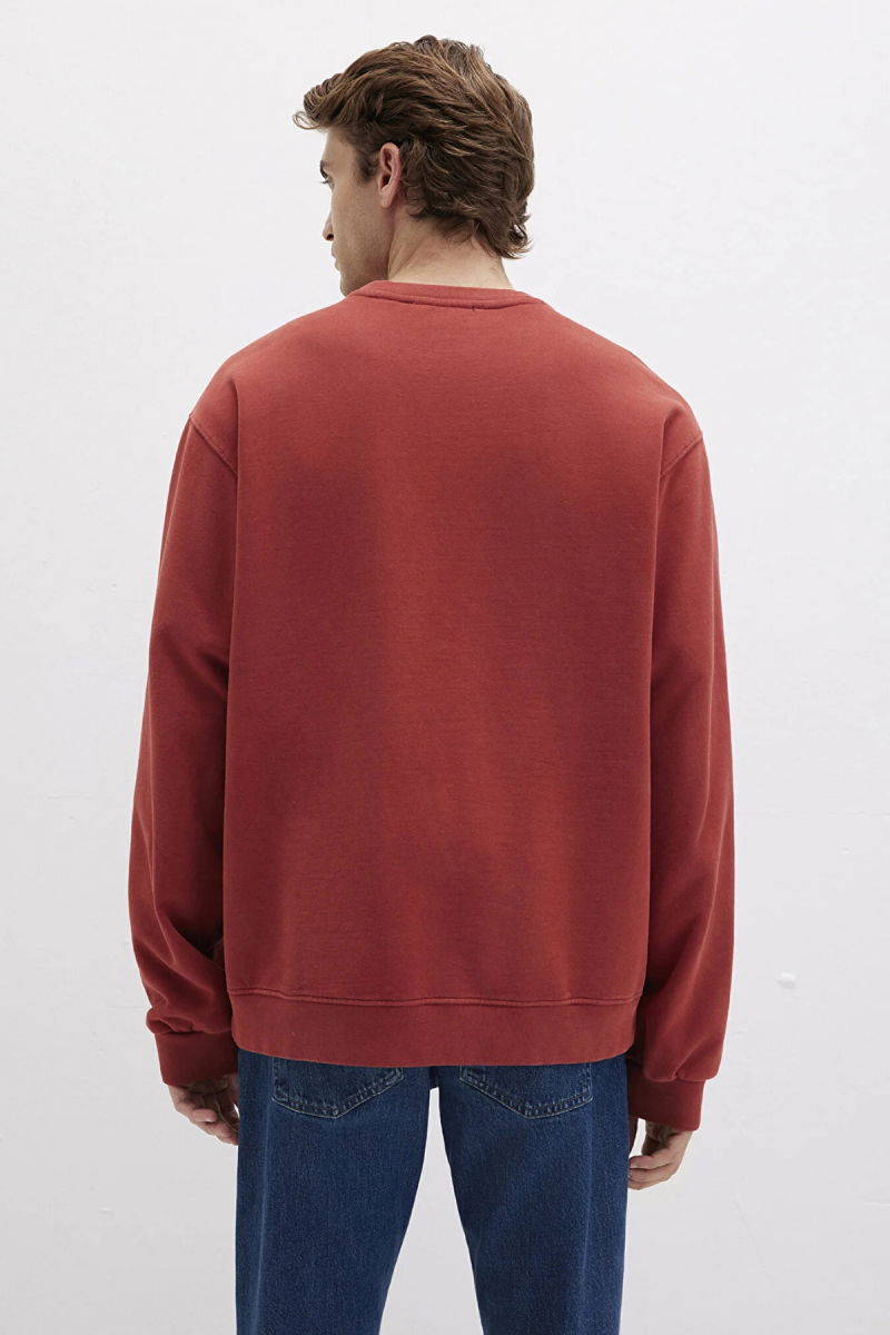 Mavi Erkek Bisiklet Yaka %100 Pamuk Sweatshirt M0S10482 Kiremit - 4