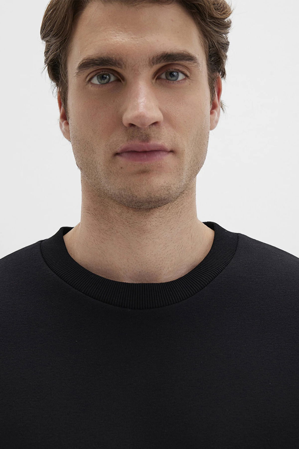 Mavi Erkek Bisiklet Yaka Basic Sweatshirt M0S10276-900 Siyah - 3