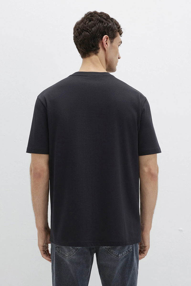 Mavi Erkek Bisiklet Yaka Basic T-Shirt M0611596 Siyah - 5