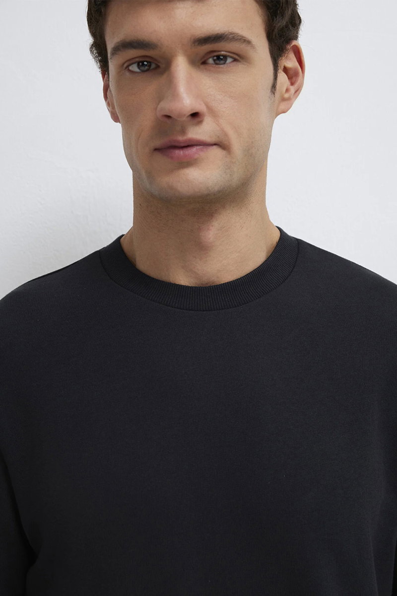 Mavi Erkek Bisiklet Yaka Sweatshirt M0S10457 Siyah - 3
