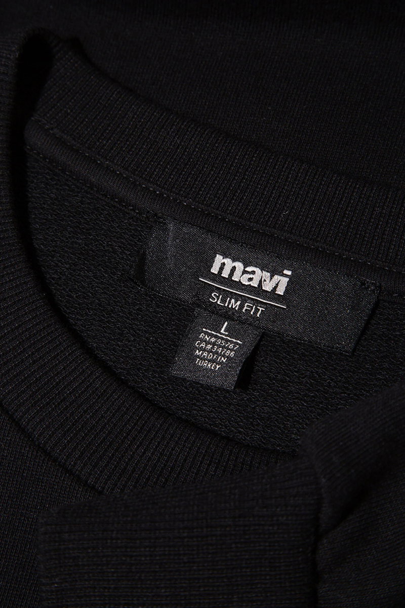 Mavi Erkek Bisiklet Yaka Sweatshirt M0S10457 Siyah - 4