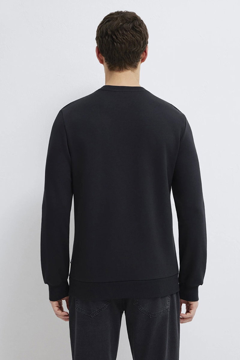 Mavi Erkek Bisiklet Yaka Sweatshirt M0S10457 Siyah - 5