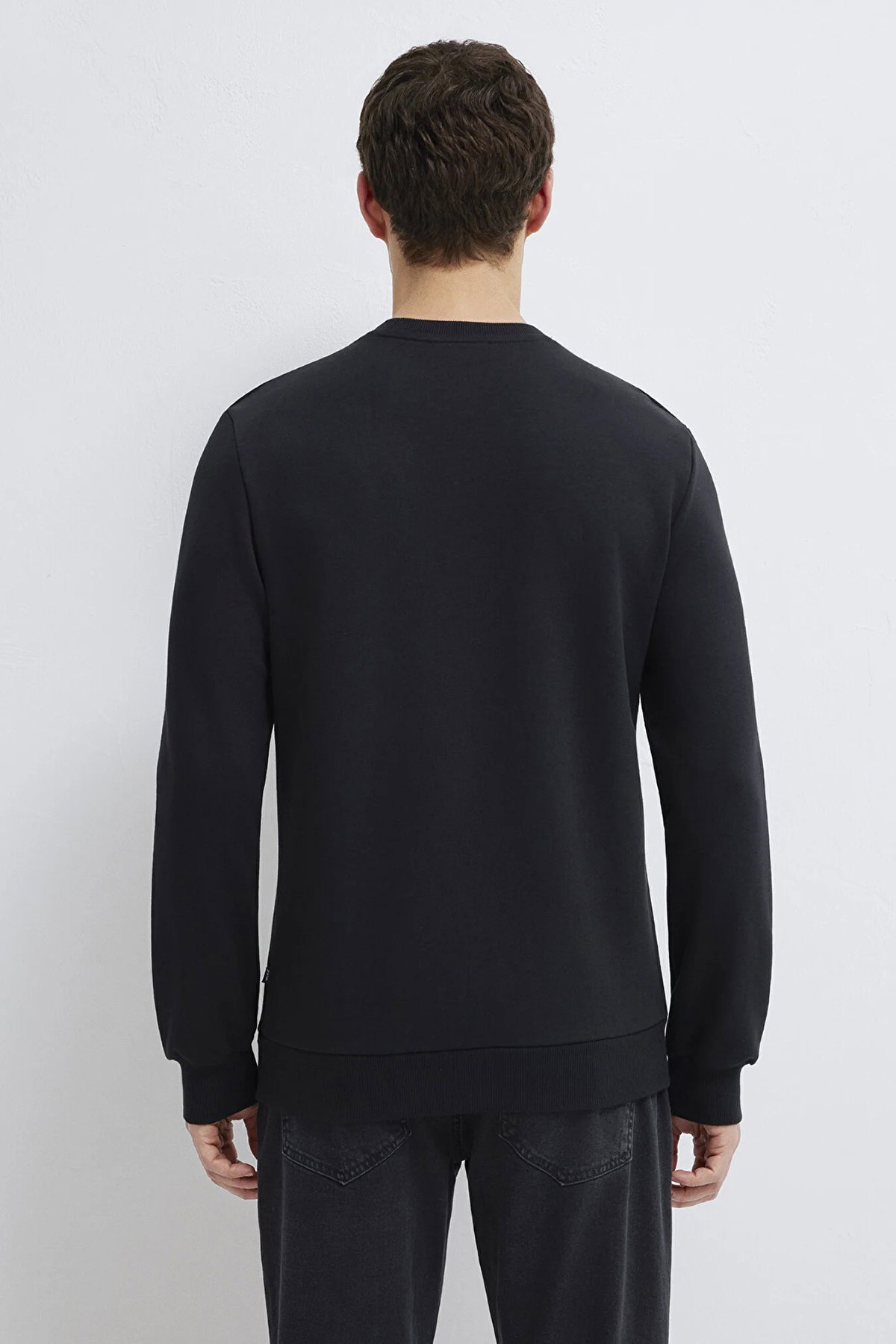 Mavi Erkek Bisiklet Yaka Sweatshirt M0S10457 Siyah - 5